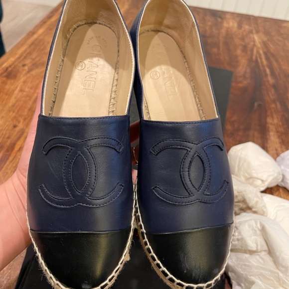 Chanel Navy Espadrilles - Picture 6 of 9